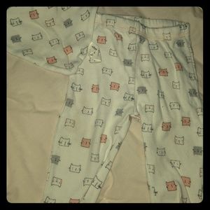 Cat Pants and matching bib bandana